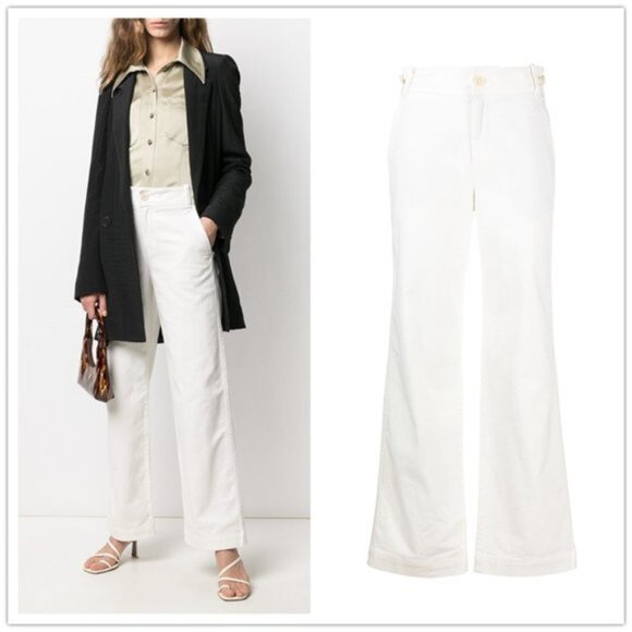 Vince - Classic Utility Pants Flared Jeans V710821754 | Size 4 | White Cream - Picture 1 of 15
